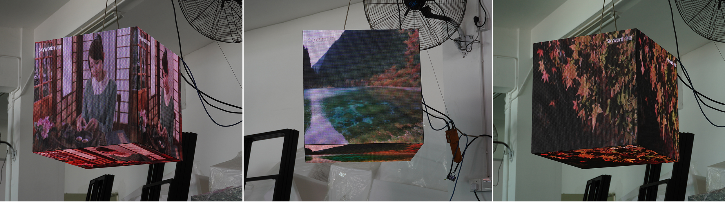 5 лиц рекламного экрана логотип бренд 3D светодиодный кубический дисплей