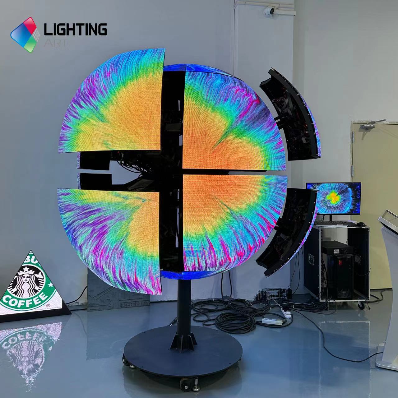 кинетической светодиодной сферы